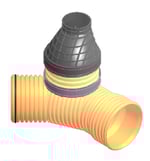 Curvas 22,5° para Pozos SANECOR con base de registro DN800